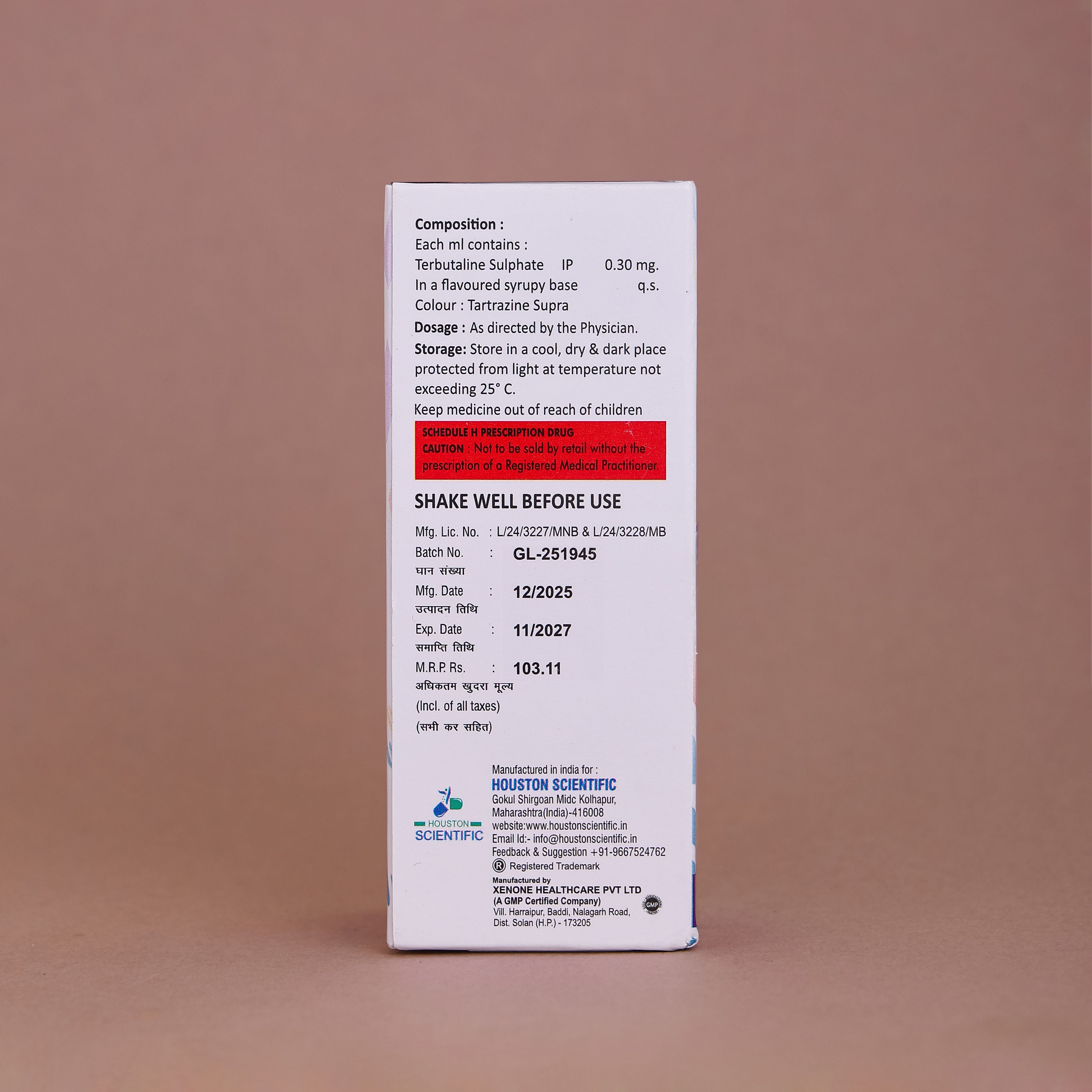 Terbutaline Sulphate Syrup